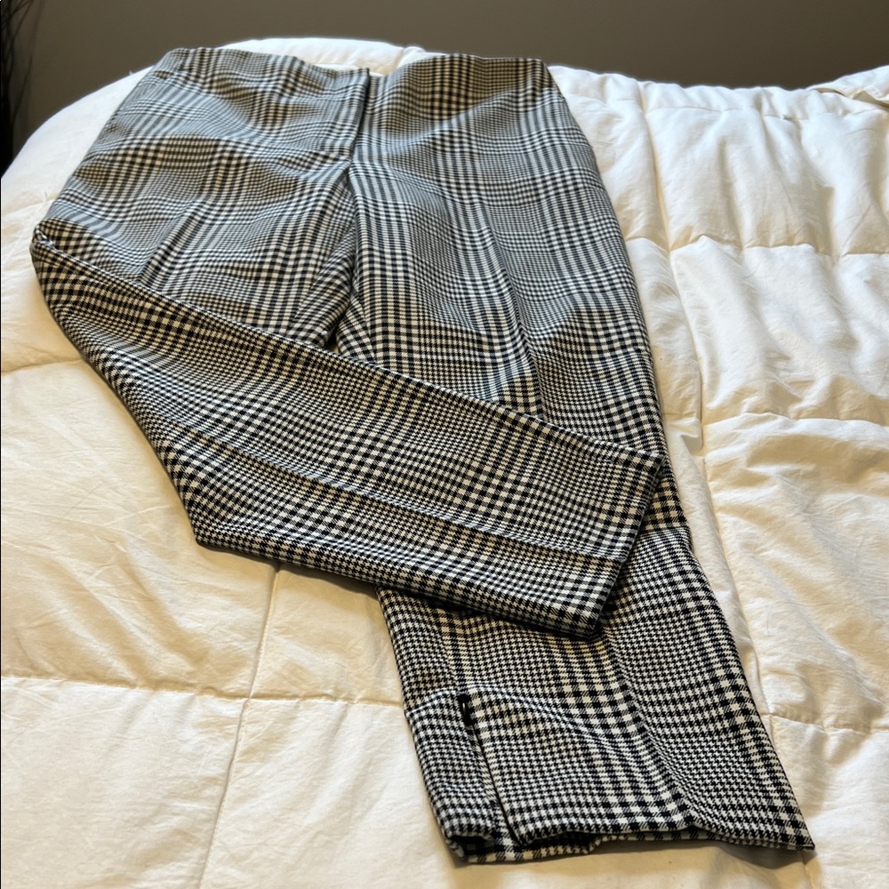 Black and White Plaid Pants